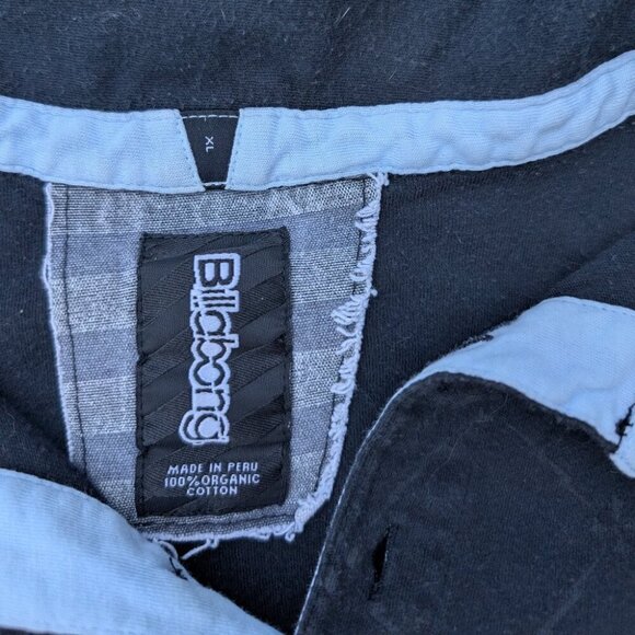 Vintage Men's Billabong Black Polo Shirt Organic Cotton Size XL - Picture 3 of 9